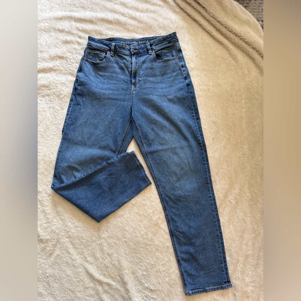 American Eagle Mom Jeans Stretch 10 Long